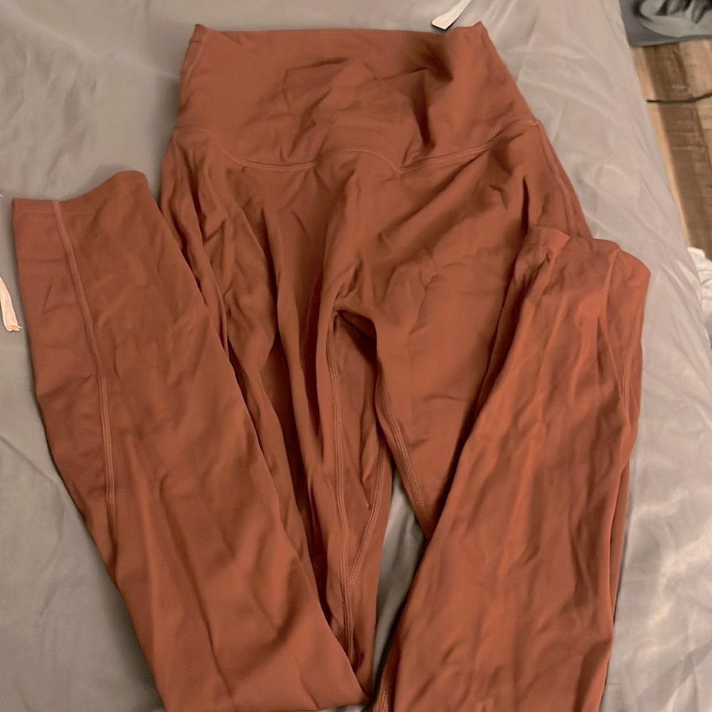 Burnt orange amazon leggings Aoxjox